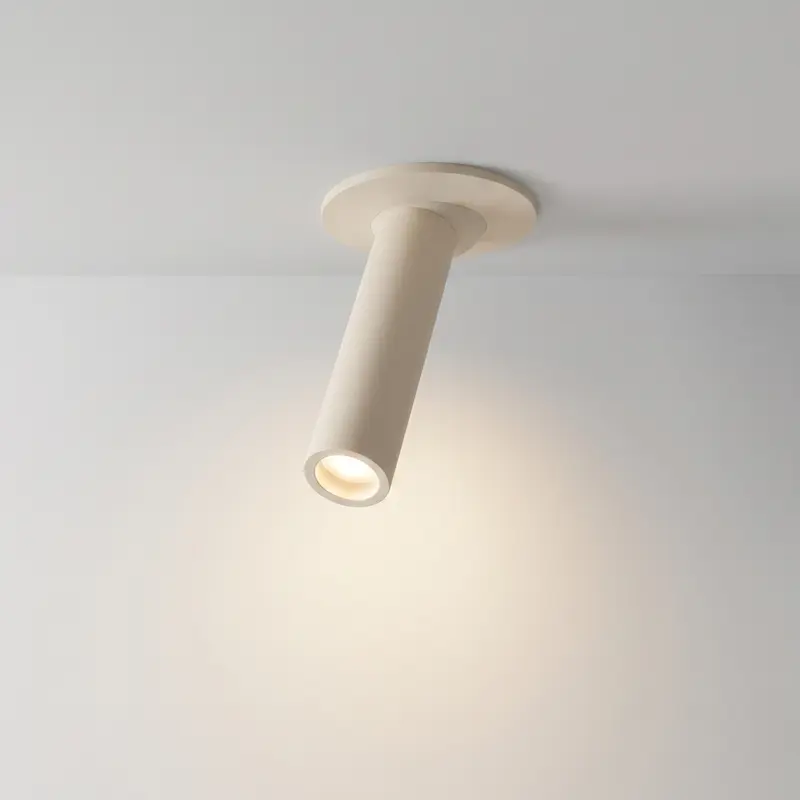 Aluminium ceiling light - slim minimalist flush mount, dimmable