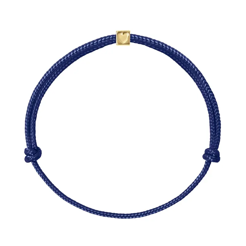Always in My Heart - verguld goud - navy