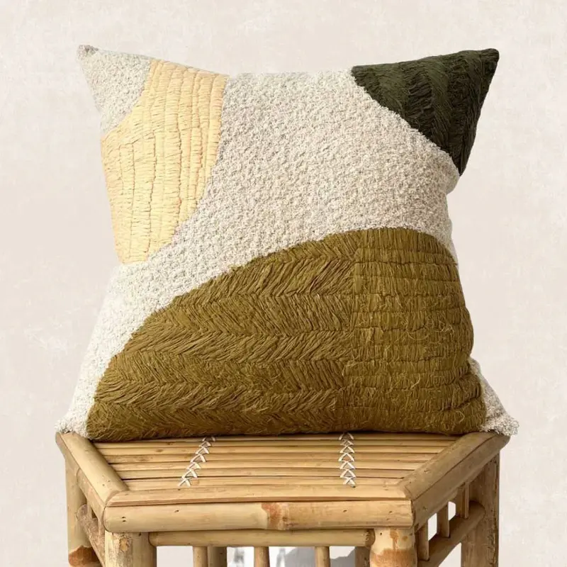 Artisanal Embellished Cushion Cover | Saanvi