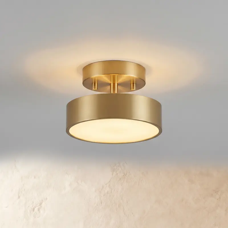 Copper ceiling light - LED flush mount in warm or cool white