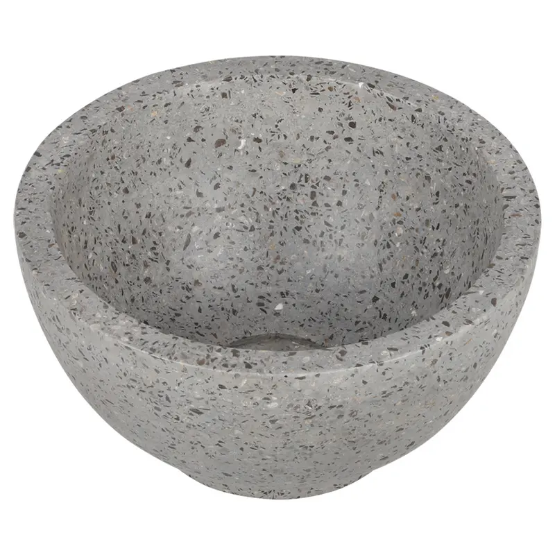 Differnz Rivier Opbouw Waskom Terrazzo Grijs 23cm