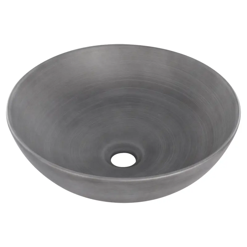 Differnz Slim Opbouw Waskom Rond Donkergrijs 29cm