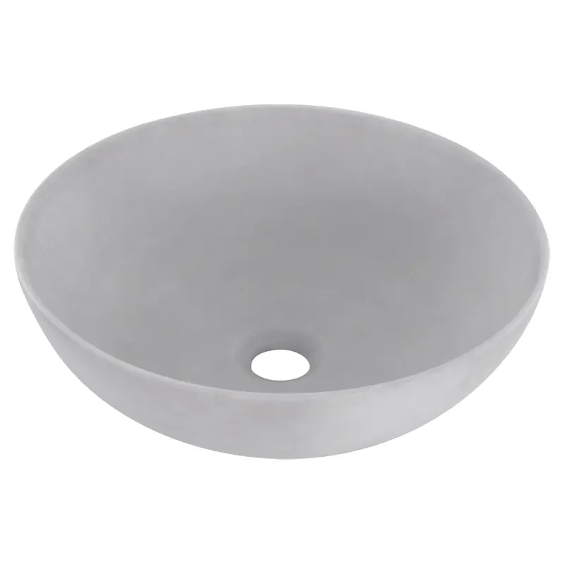 Differnz Slim Opbouw Waskom Rond Lichtgrijs 29cm