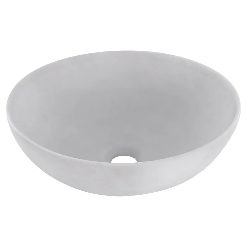 Differnz Slim Opbouw Waskom Rond Lichtgrijs 40cm