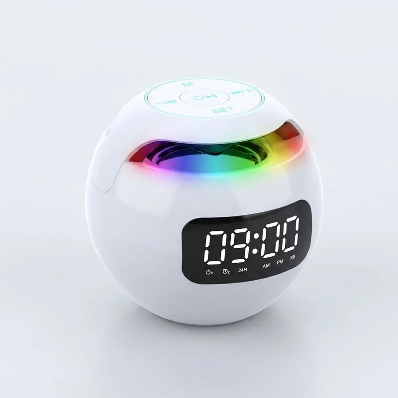 Digital alarm clock - LED display compact modern