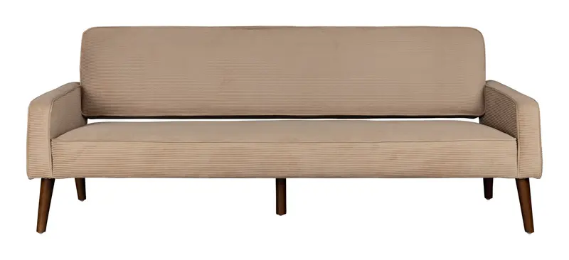 Dutchbone 3-zits Bank Preston Rib - Beige