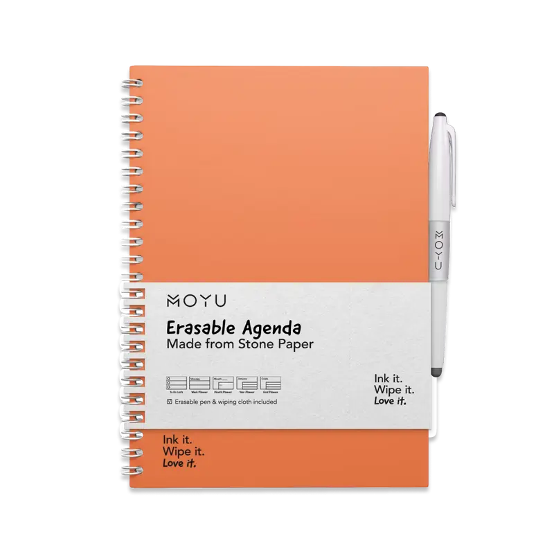 Erasable Agenda A5 - Sunset Orange