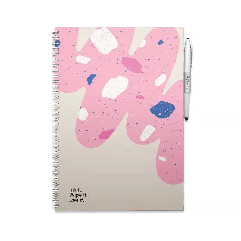 Erasable Notebook A4 - Flamingo Desert