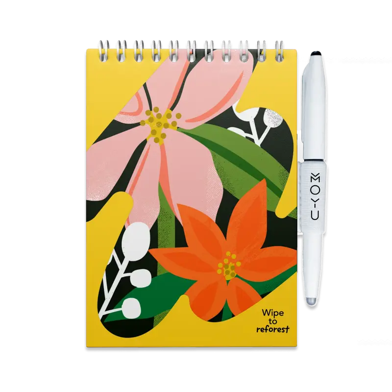 Erasable Notepad A6 - Flower Vibes