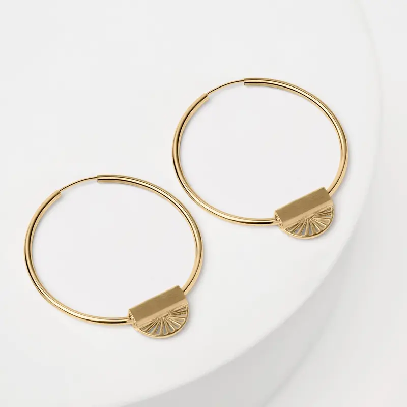 Eternal Sunshine oorbellen goud groot