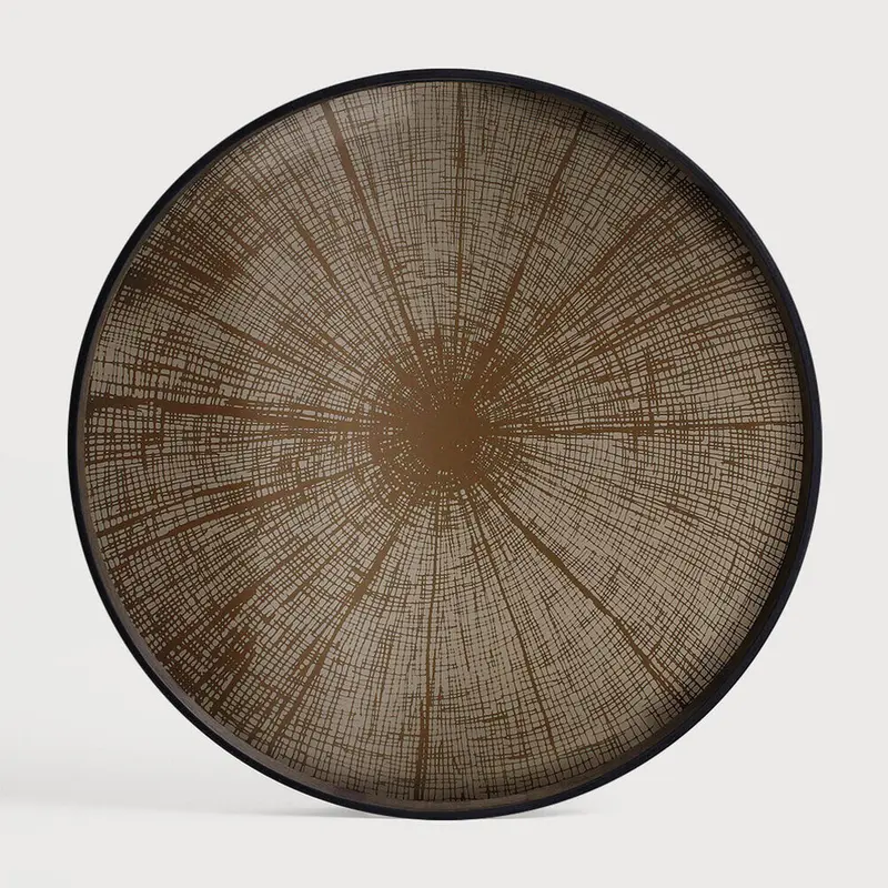 Ethnicraft Rond Dienblad Slice 61cm - Brons