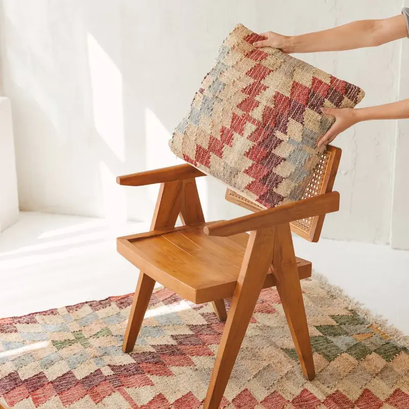 Hand Woven Geometric Cushion Cover | Tira