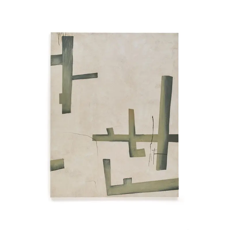 Kave Home Schilderij Fida 180 x 140 cm - Groen