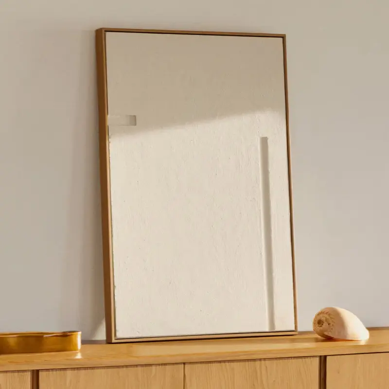 Kave Home Schilderij Sefri 90 x 60cm - Wit