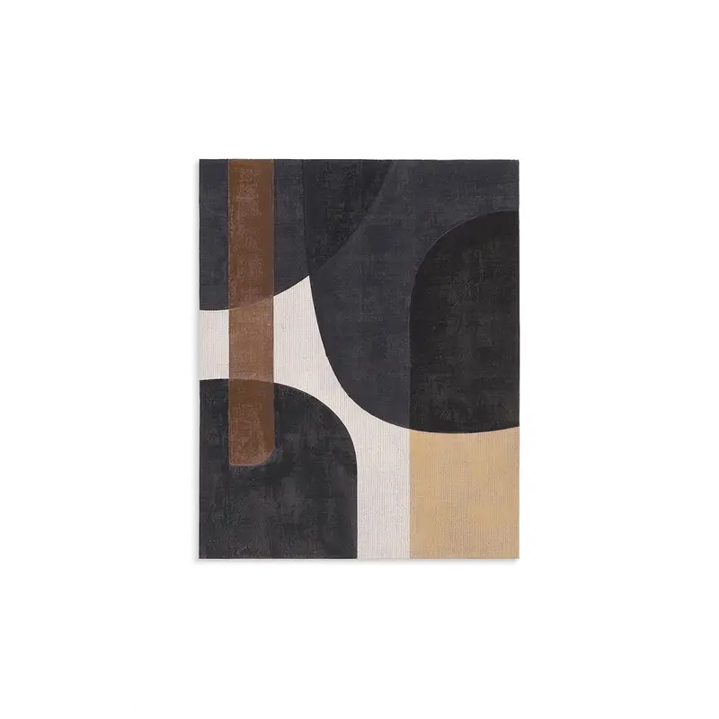 Kave Home Schilderij Tonol 100 x 80 cm - Zwart