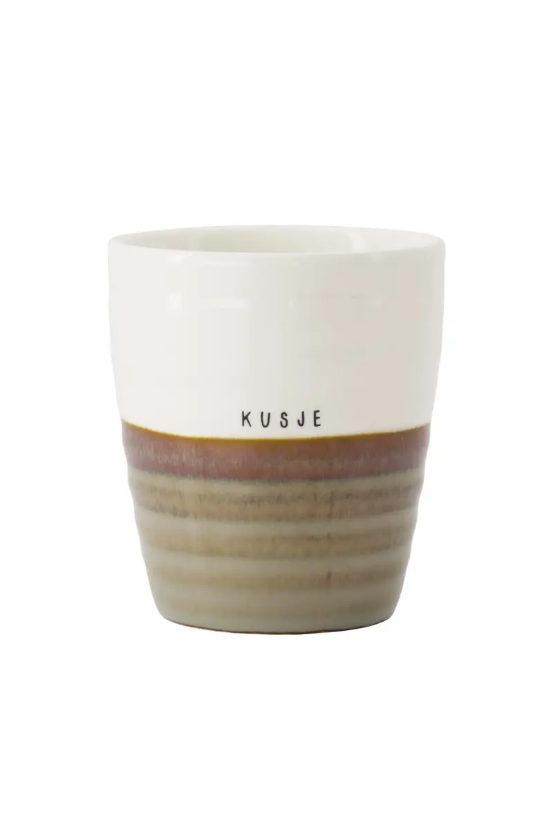 koffiemok kusje | ash blue / white