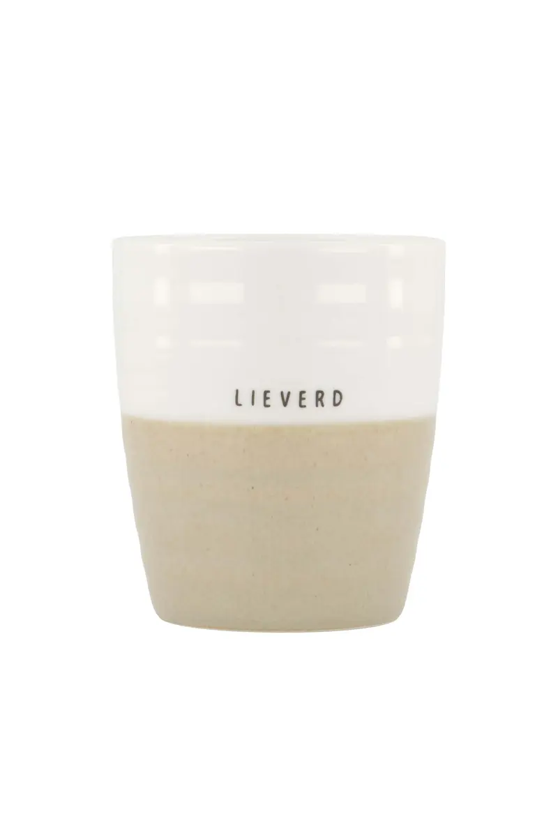 koffiemok lieverd | white / sand