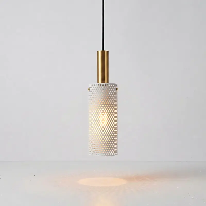 Metal pendant light - sleek black dome for kitchen & dining