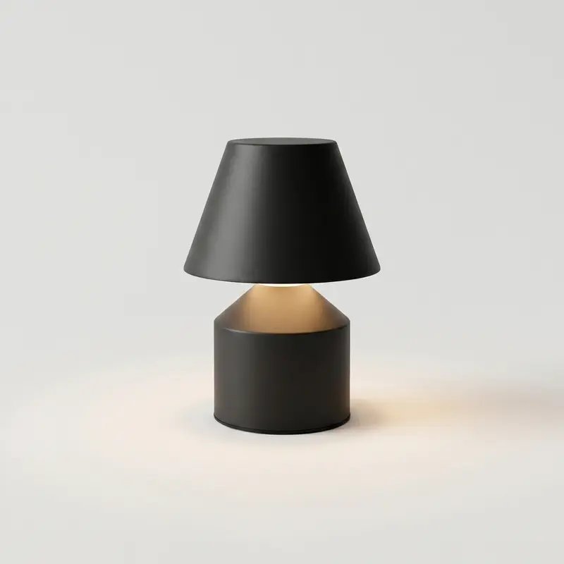Minimalist table lamp - stepless dimming rechargeable light