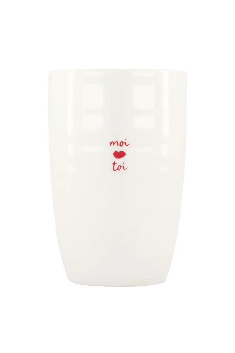 mok L moi toi | white / red