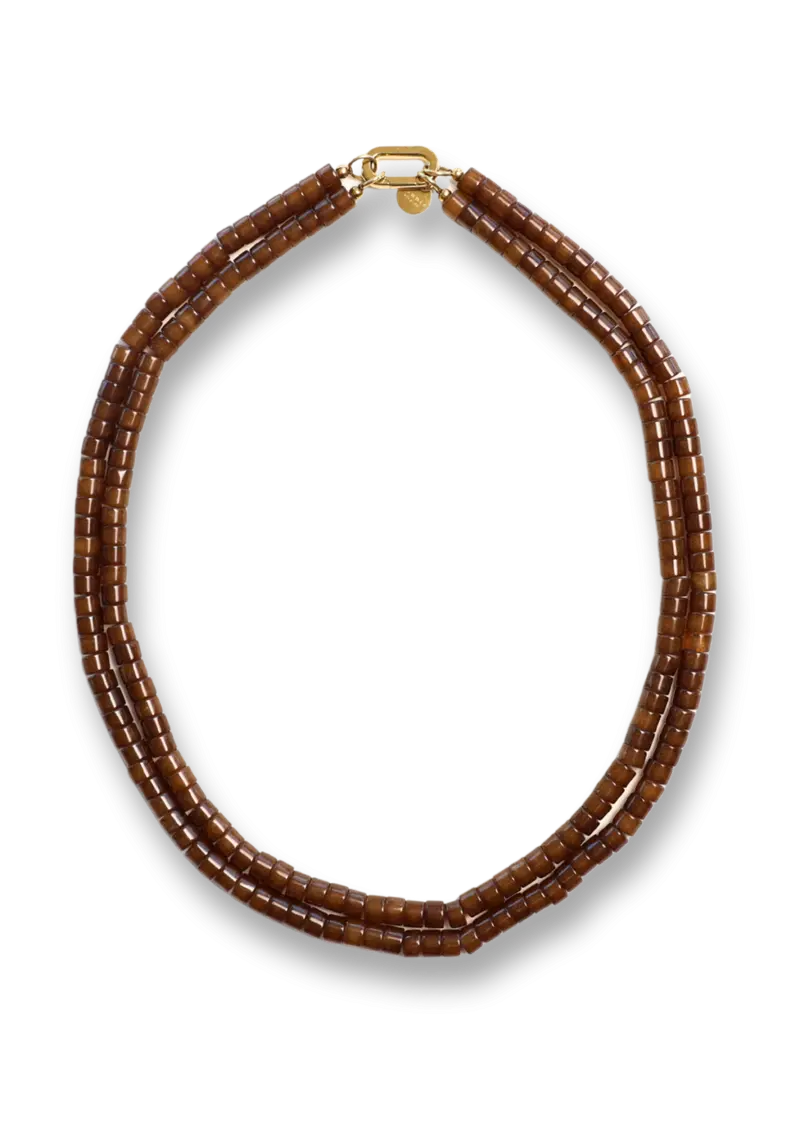 Moos double brown ketting - bonnie studios | Jil Conceptstore