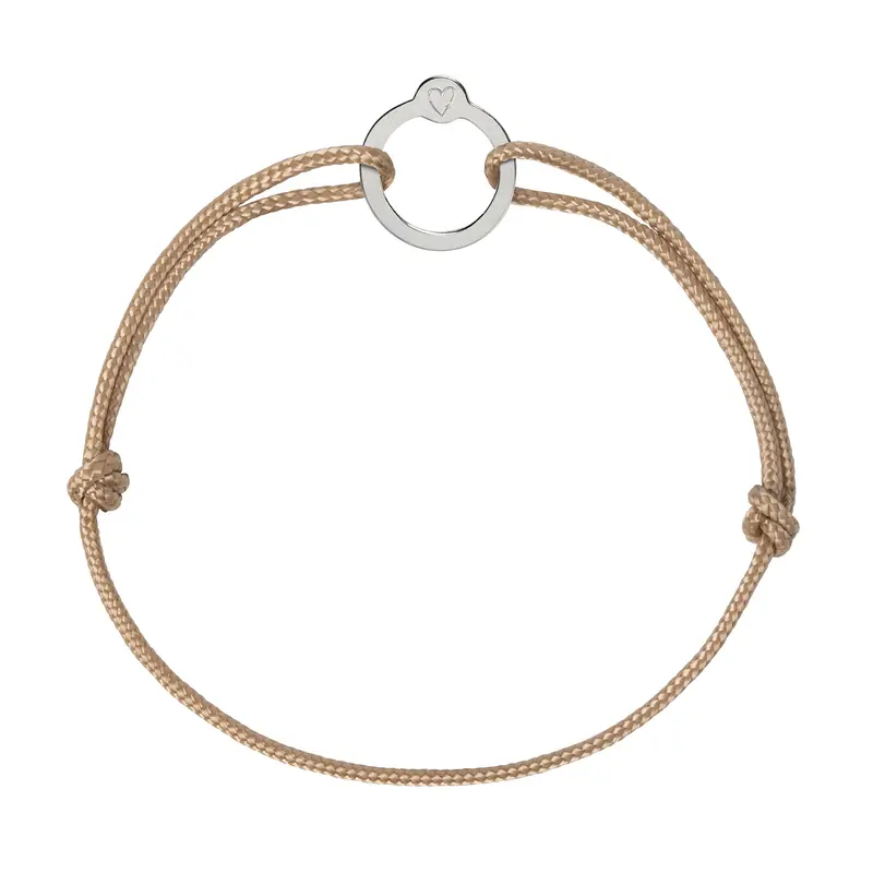 Recycled with Love - zilver - beige
