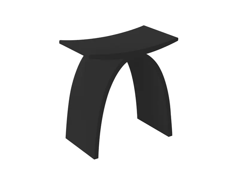 Sanitado Elements Luxe Douchekruk Mat Zwart Solid Surface