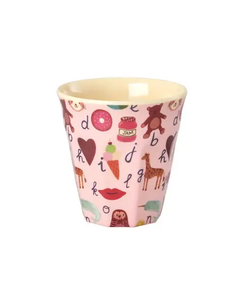 small kids cup pink KICUP-ABCI - rice | Jil conceptstore