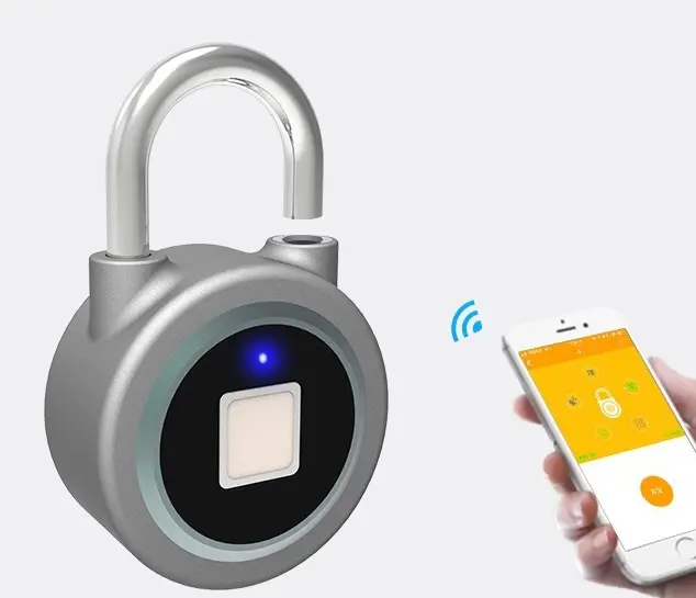 Smart lock fingerprint padlock mobile phone APP control Bluetooth