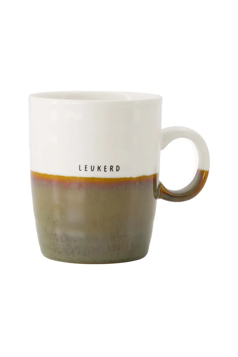 theemok leukerd wit/donkergroen | white / dark green