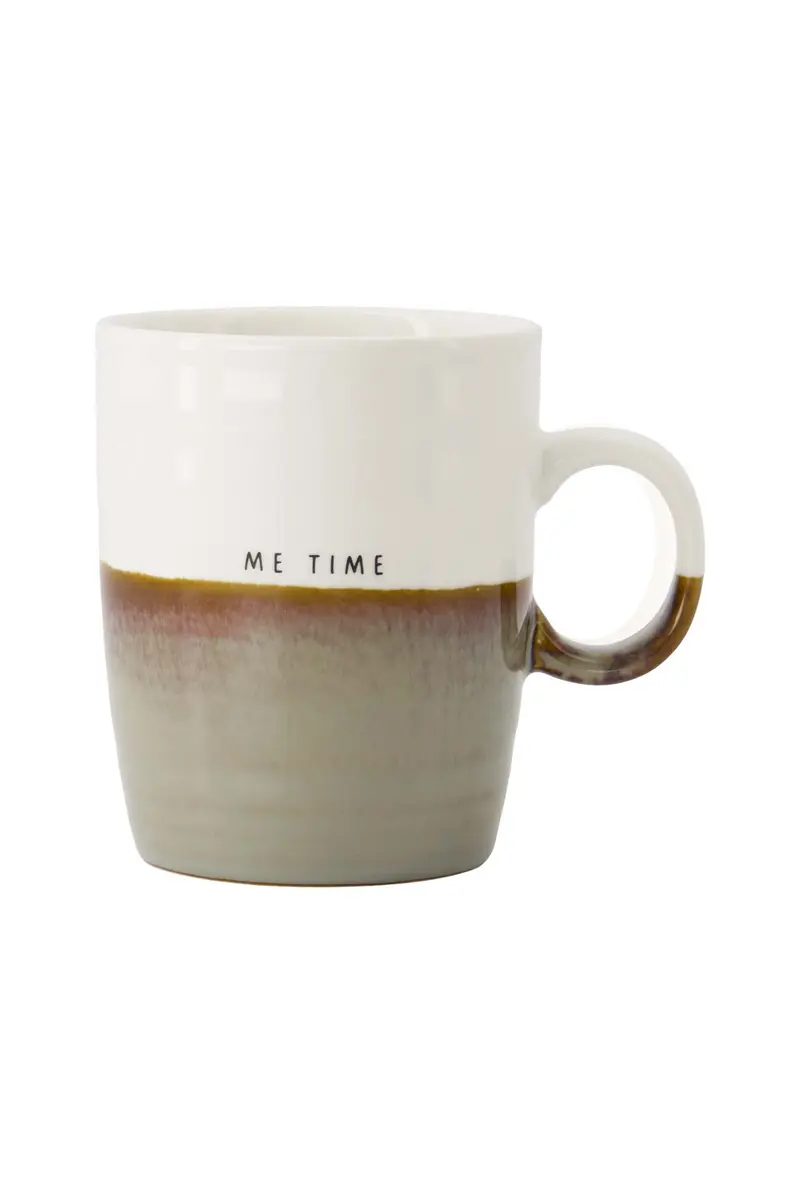 theemok me time wit/grijsblauw | white / ash blue