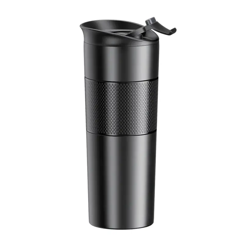 Thermos 500ml - Black Double Wall Travel Mug