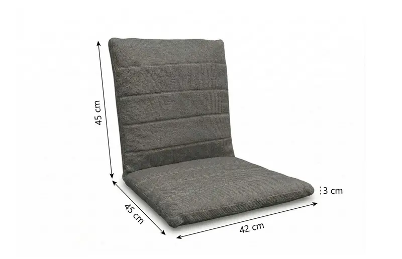 Timo dining tuinstoel kussen Dark grey