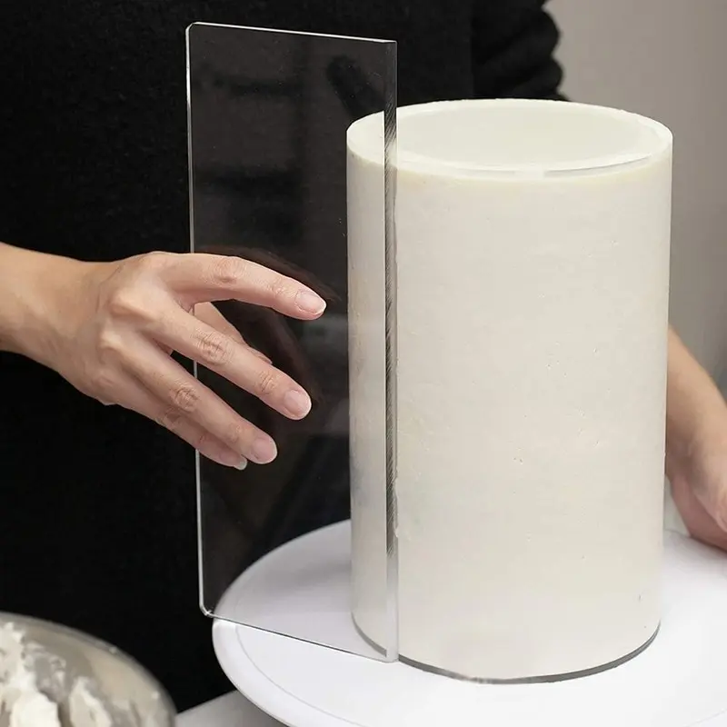 Transparent Cake Making Scraper Rectangular