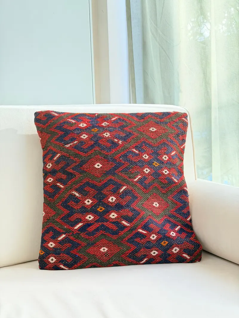 Tribal Geometric Kilim Cushion Cover