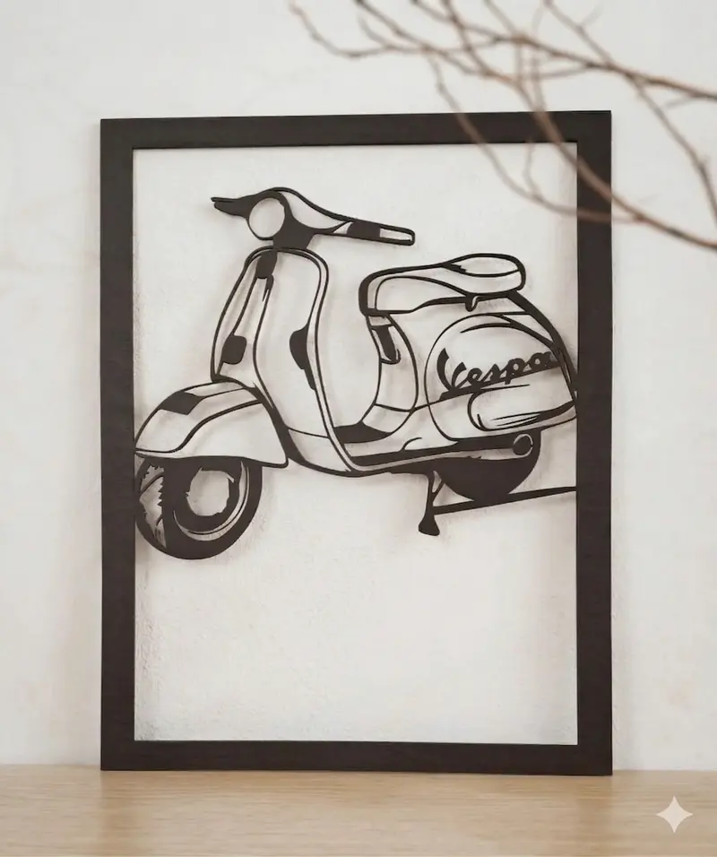 Vespa Decoratie Paneel