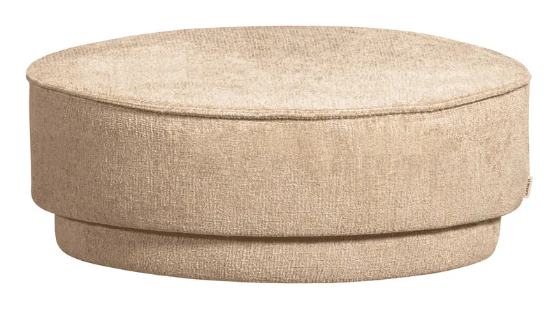 vtwonen Poef Pearl Chenille 80 cm - Naturel
