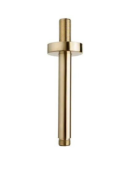 Wiesbaden Unimatch Douchearm 15cm Messing PVD Plafond