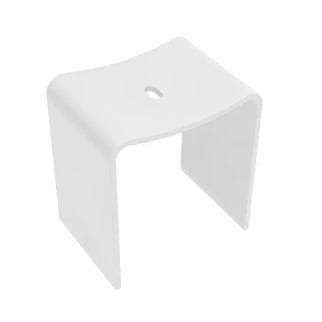 Wiesbaden Zita Douchekruk Solid Surface Mat Wit 40x40cm