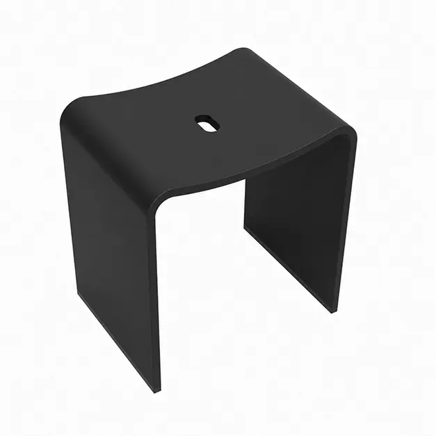 Wiesbaden Zita Douchekruk Solid Surface Mat Zwart 40x30cm