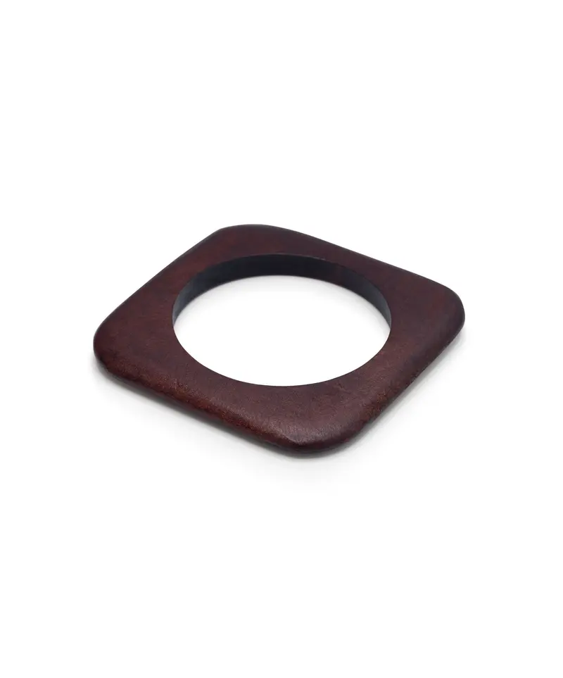 Wooden square bangle - le veer | Jil conceptstore