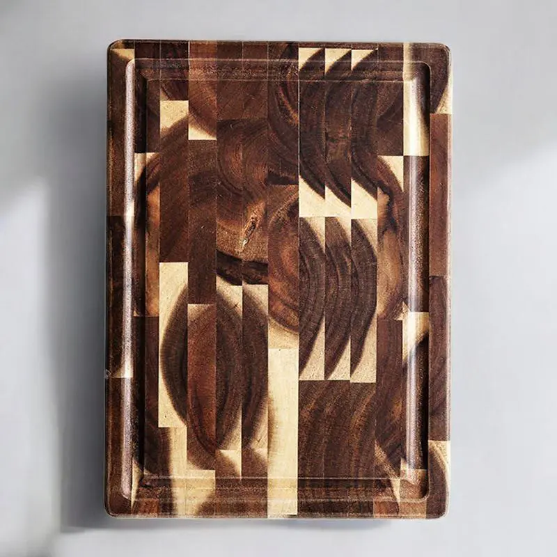 Yum Planet™ Solid Acacia Wood Cutting Board