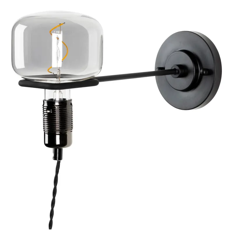 Zuiver Wandlamp Hazy - Zwart